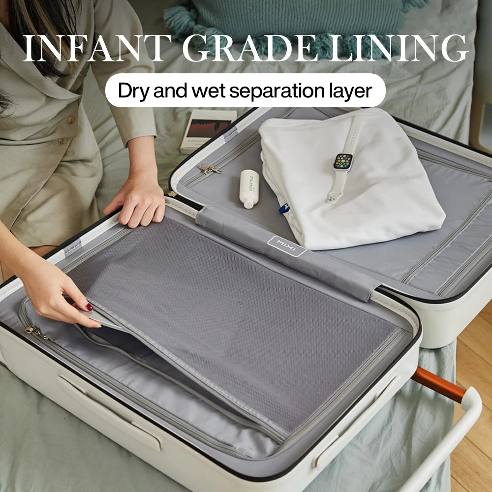 Wide Handle Travel Luggage Suitcase