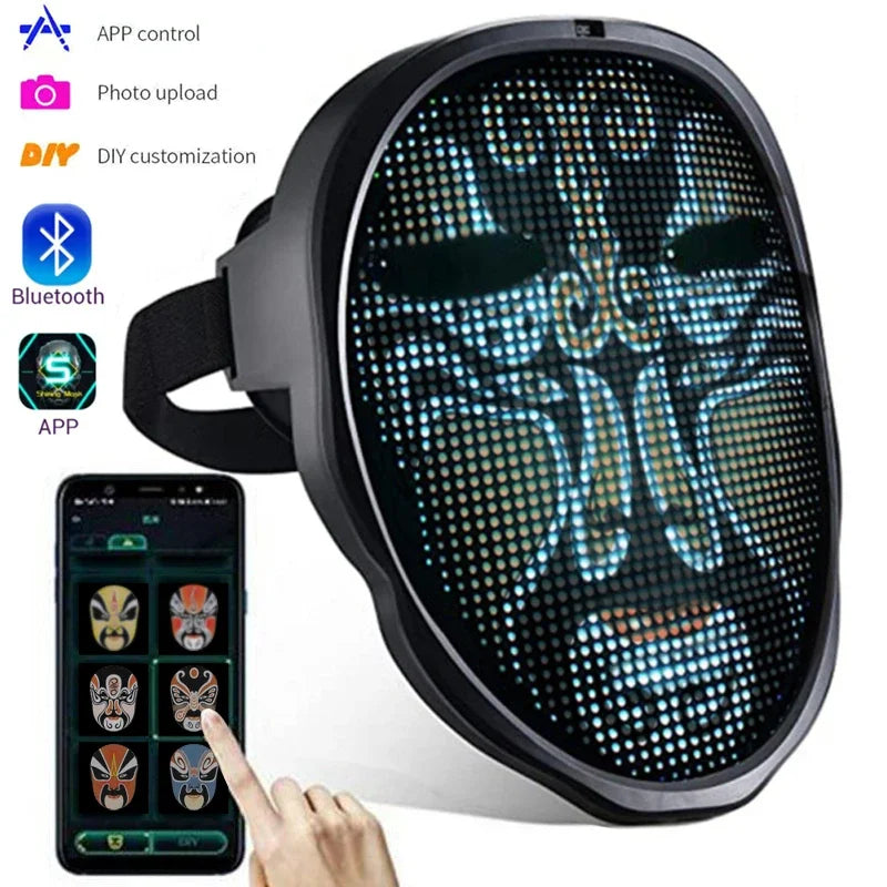 Smart LED Face Mask for Halloween