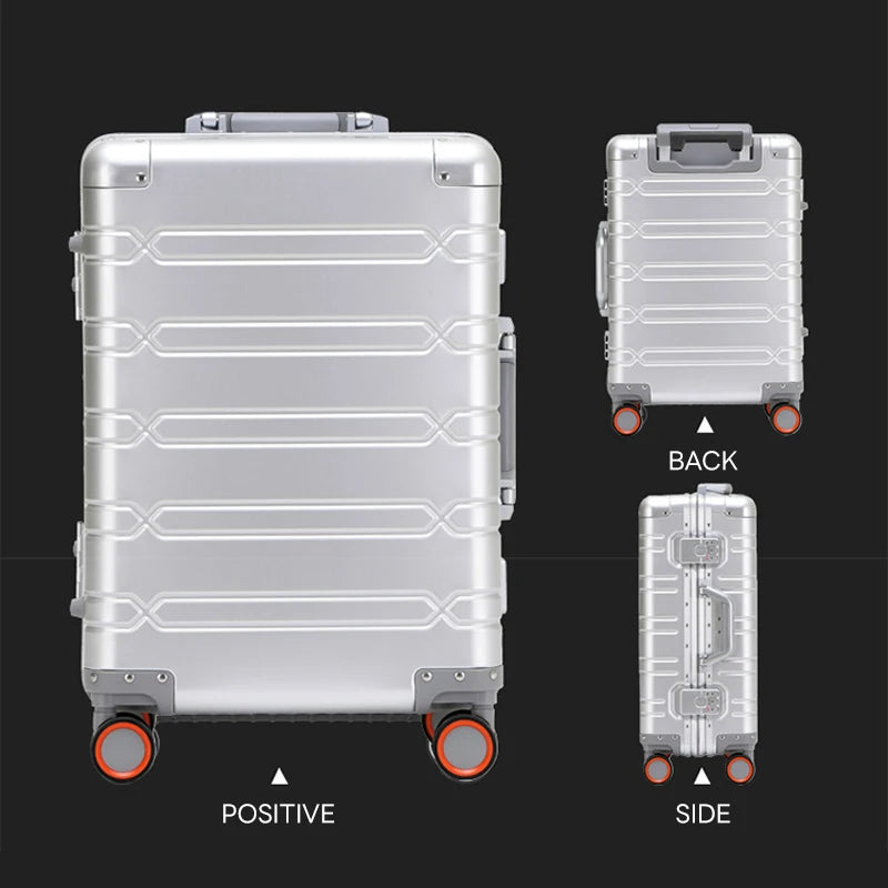 All-aluminum suitcase