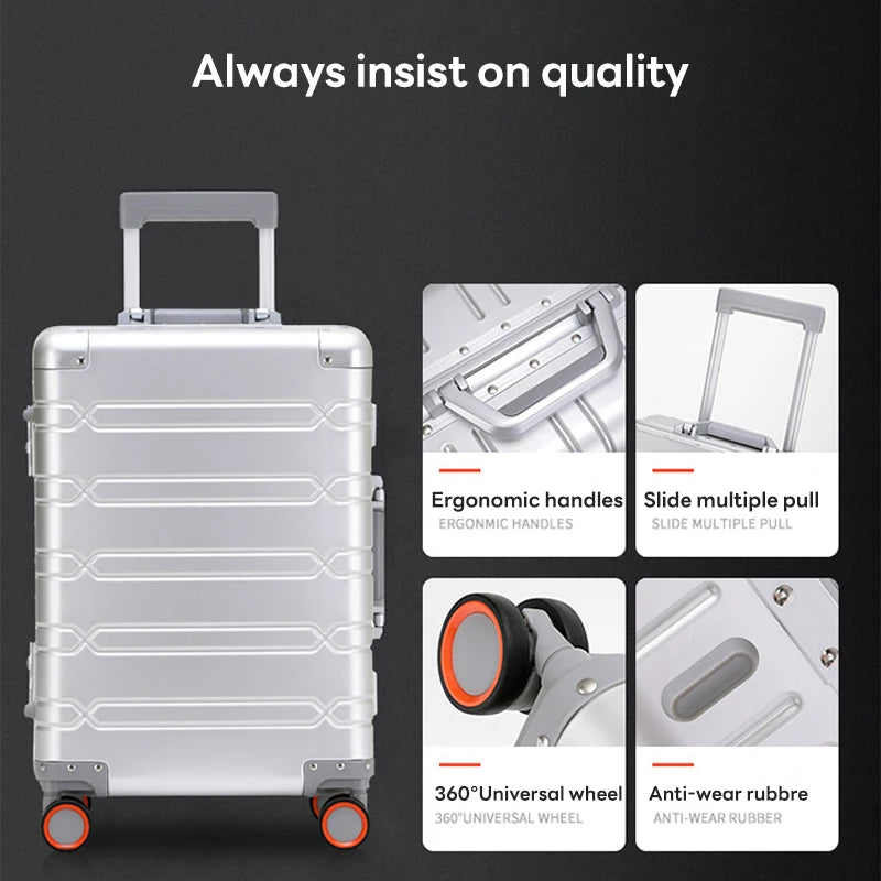 All-aluminum suitcase