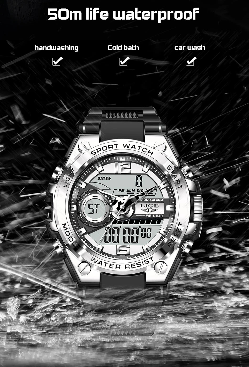 Men Military Watch Digital